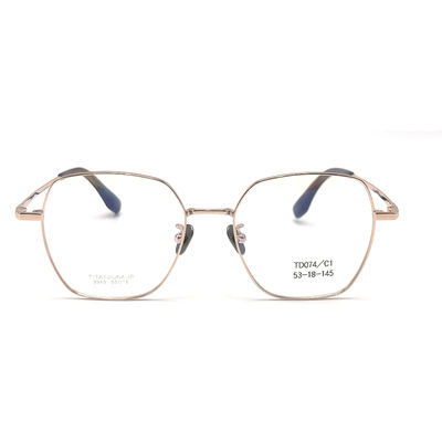 Buon prezzo TD074 Cornice ottica in titanio elegante - Occhiali da sole per aviatori unisex in linea