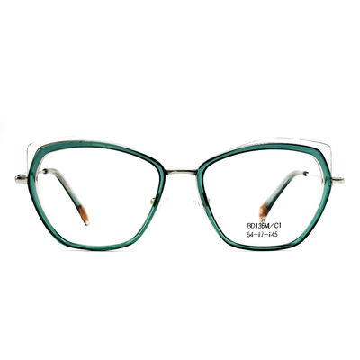 Buon prezzo BD136M Occhiali Vintage Quadrati Personalizzati Cornici Metalliche Acetato Per Donne in linea