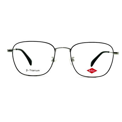 Buon prezzo TF3241 Cornice ottica unisex in titanio, forma oculare quadrata, lunghezza della tempia 142 mm in linea