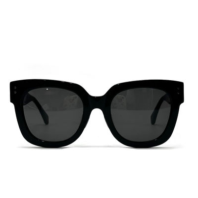 Buon prezzo Occhiali da sole con montatura in acetato quadrato per donna con protezione UV al 100% in linea