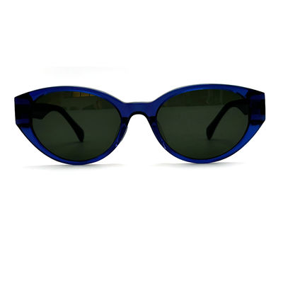 Buon prezzo AS105 Occhiali da sole con montatura in acetato a 100% di protezione UV rotonda per donna con lenti CR 39 in linea