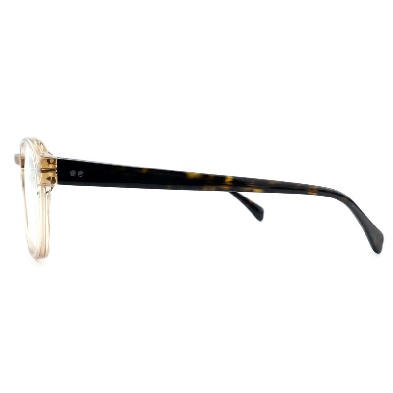 FP2616 Cornice ottica in acetato di tendenza Unisex Full Rim Round Colore personalizzato