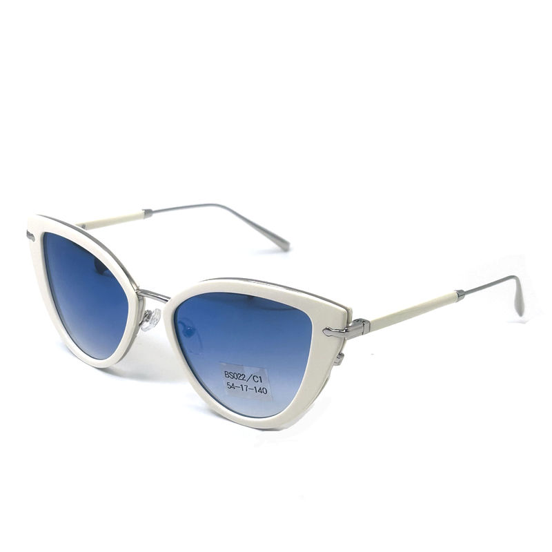 Occhiali da sole in aceto metallico di alta qualità Occhiali da sole di moda Occhiali da sole a forma di farfalla Modello BS022,OEM & ODM FEO Occhiali da sole Fabbrica