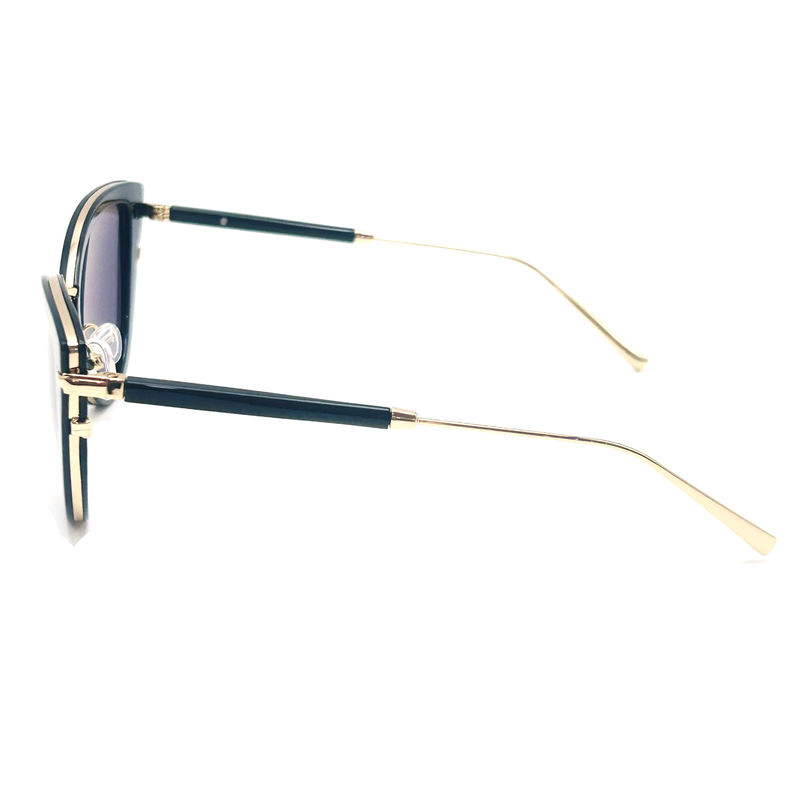 Occhiali da sole in aceto metallico di alta qualità Occhiali da sole di moda Occhiali da sole a forma di farfalla Modello BS022,OEM & ODM FEO Occhiali da sole Fabbrica