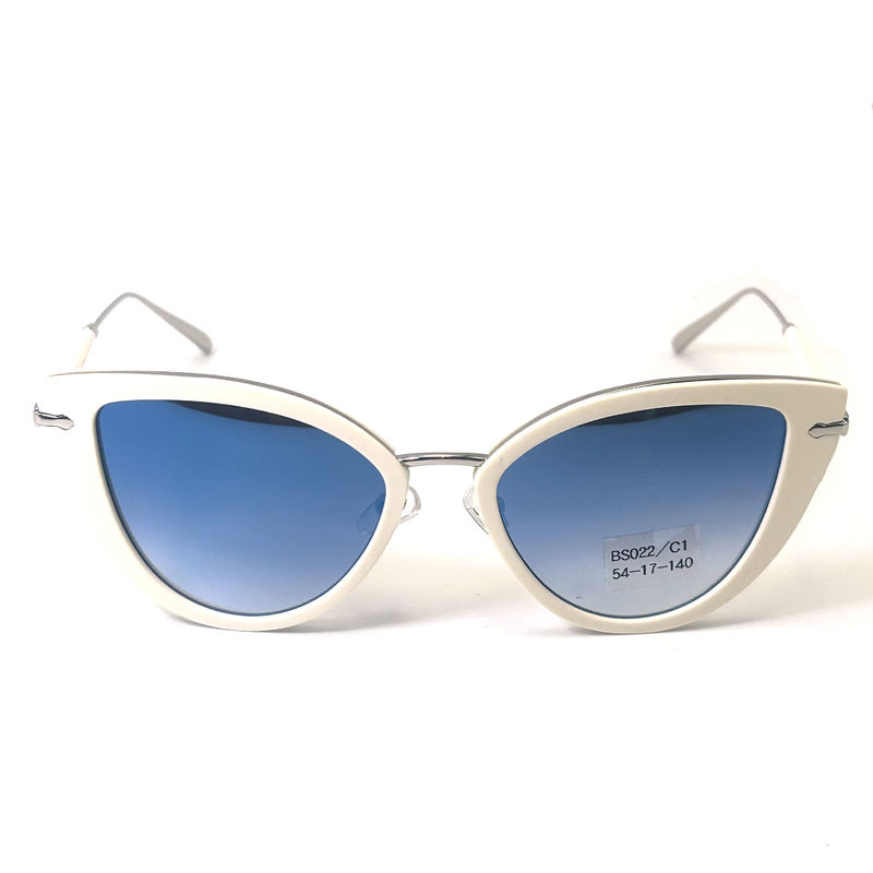Occhiali da sole in aceto metallico di alta qualità Occhiali da sole di moda Occhiali da sole a forma di farfalla Modello BS022,OEM & ODM FEO Occhiali da sole Fabbrica