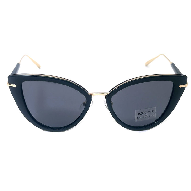 Occhiali da sole in aceto metallico di alta qualità Occhiali da sole di moda Occhiali da sole a forma di farfalla Modello BS022,OEM & ODM FEO Occhiali da sole Fabbrica