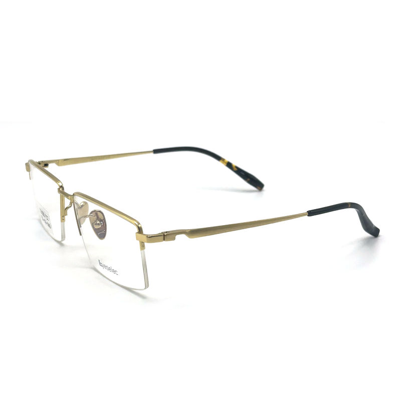 TD038 Cornice in titanio semirame per uomo - Perfetto equilibrio tra stile e funzione