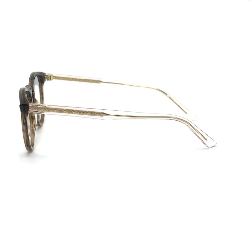 AD015 Cornice ottica in acetato rotondo con caratteristiche personalizzate per il futuro della moda