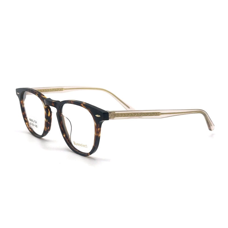 AD015 Cornice ottica in acetato rotondo con caratteristiche personalizzate per il futuro della moda