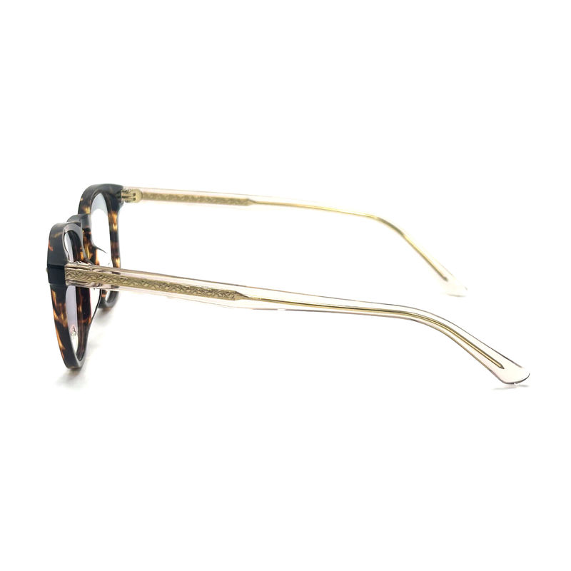 AD015 Cornice ottica in acetato rotondo con caratteristiche personalizzate per il futuro della moda