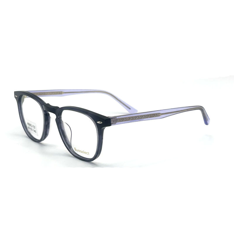 AD015 Cornice ottica in acetato rotondo con caratteristiche personalizzate per il futuro della moda