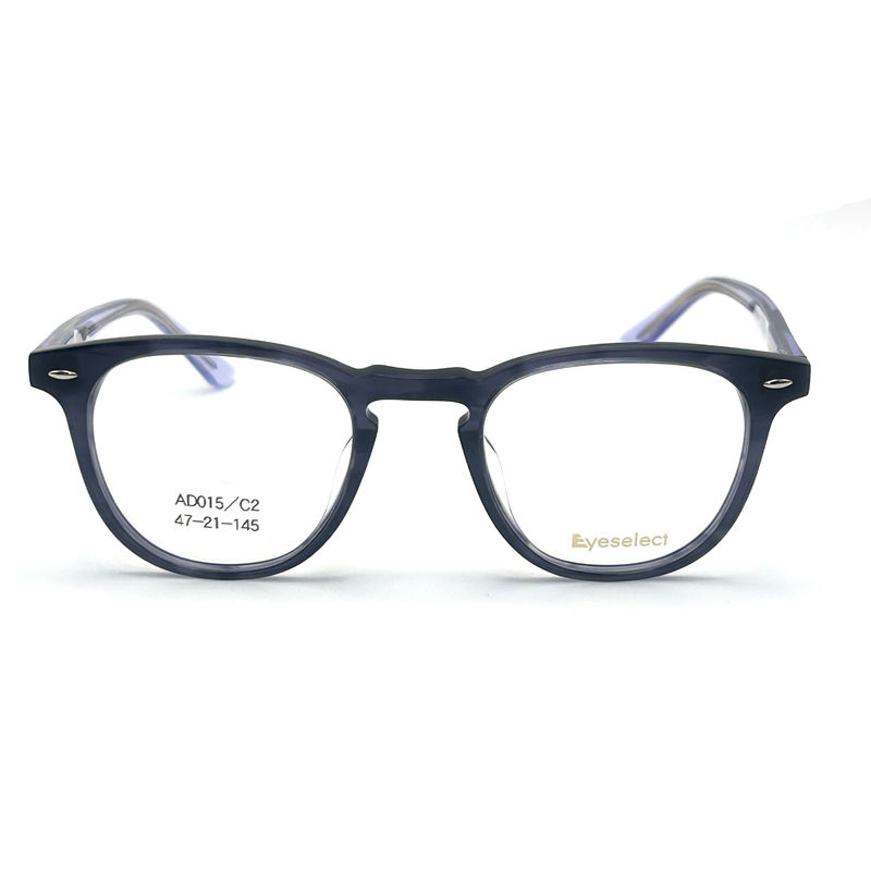AD015 Cornice ottica in acetato rotondo con caratteristiche personalizzate per il futuro della moda
