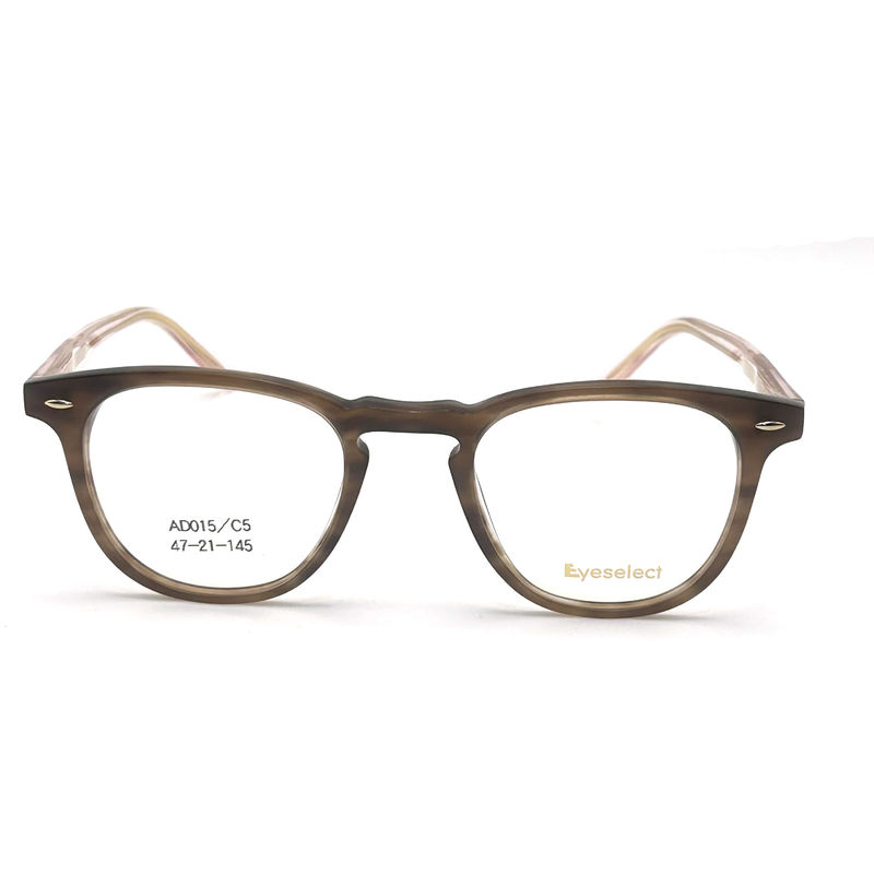 AD015 Cornice ottica in acetato rotondo con caratteristiche personalizzate per il futuro della moda