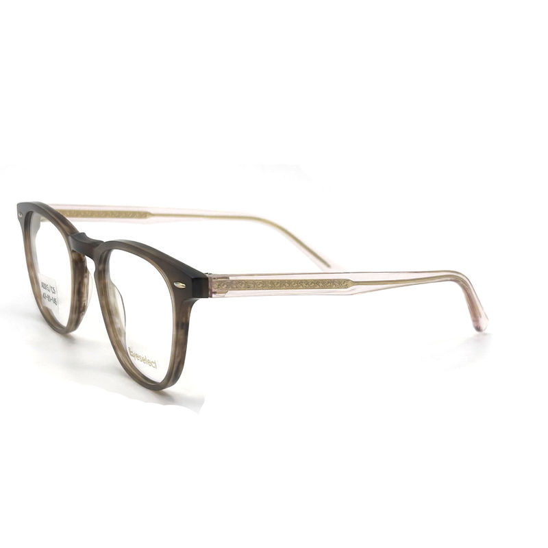 AD015 Cornice ottica in acetato rotondo con caratteristiche personalizzate per il futuro della moda