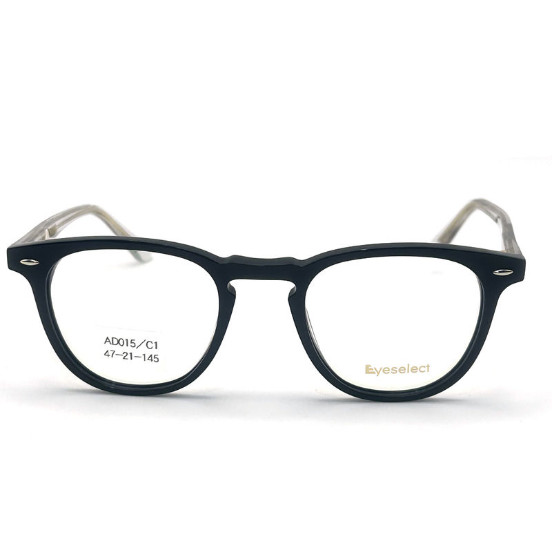 AD015 Cornice ottica in acetato rotondo con caratteristiche personalizzate per il futuro della moda