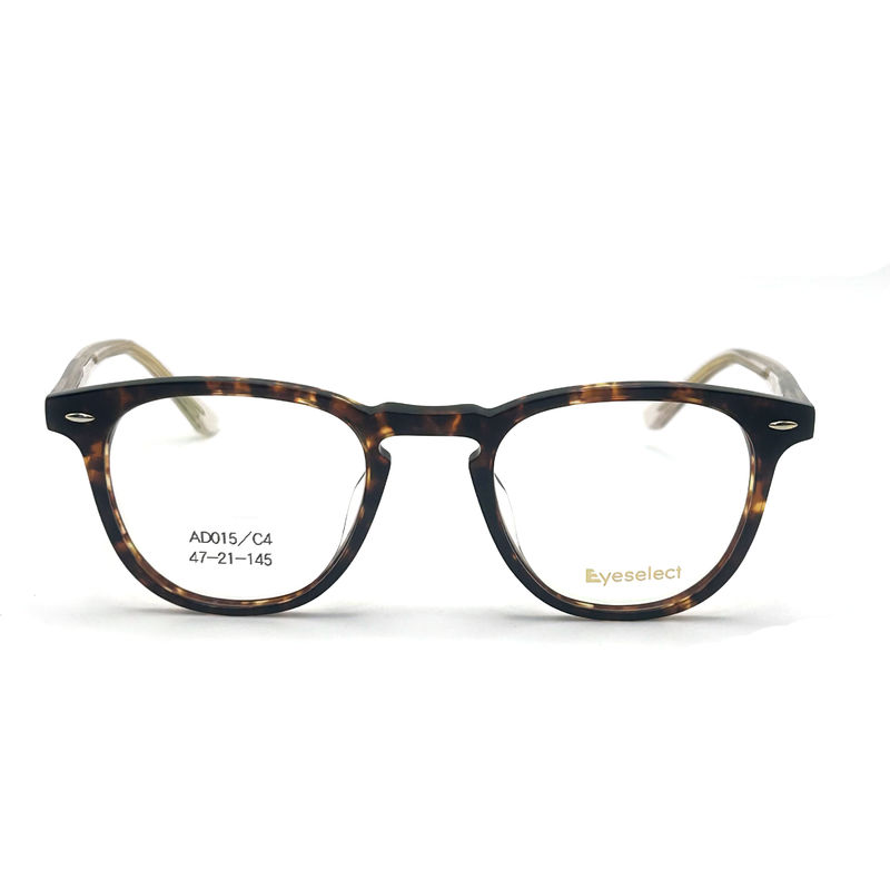 AD015 Cornice ottica in acetato rotondo con caratteristiche personalizzate per il futuro della moda