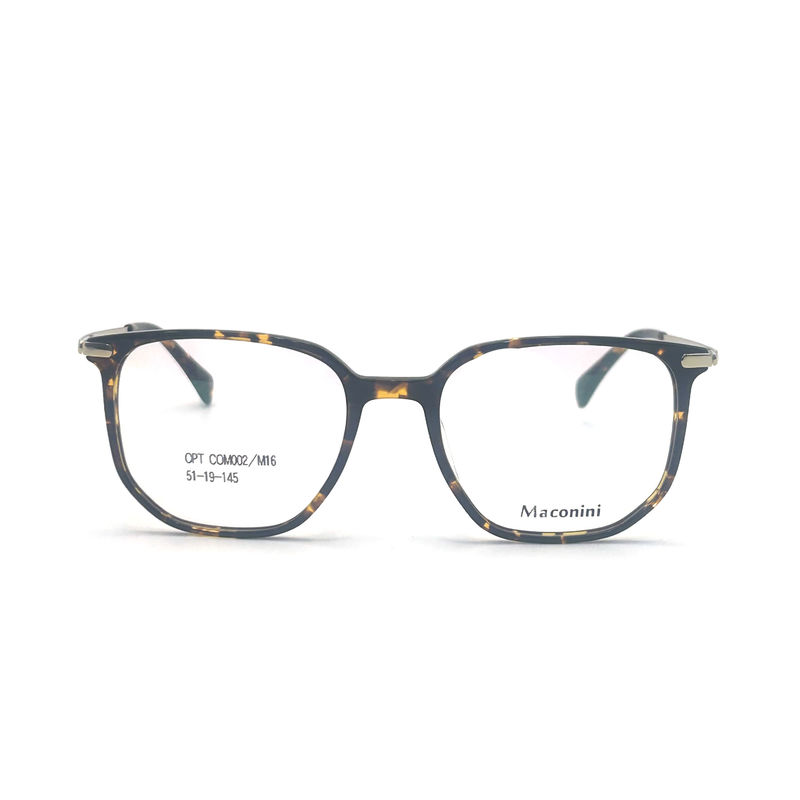 OPT COM002 Heng Yang Optical presenta un telaio ottico in acetato progettato per l'uso su prescrizione medica