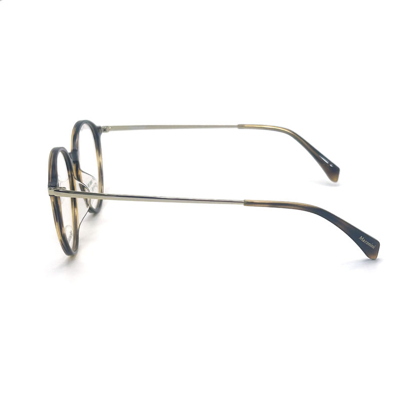OPT SUN001 Cornice ottica in acetato con tempie ad alta elasticità stile rotondo alla moda aspetto alla moda