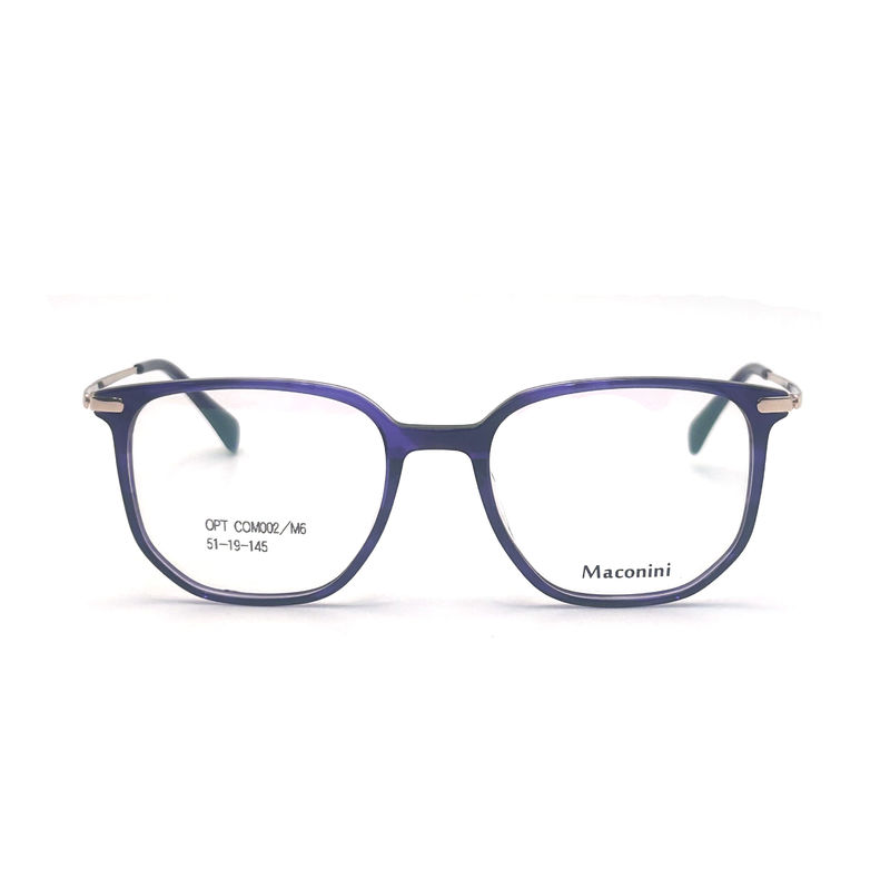OPT COM002 Heng Yang Optical presenta un telaio ottico in acetato progettato per l'uso su prescrizione medica