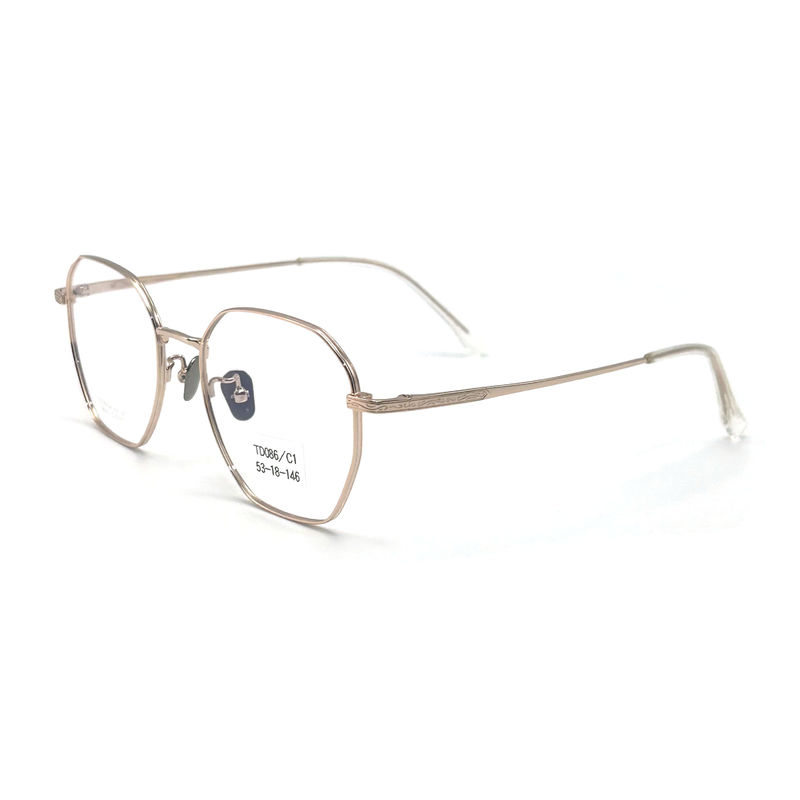 TD086 Cornici ottiche in titanio con rivestimento antiriflesso e cerniere flessibili - perfette per l'uso quotidiano