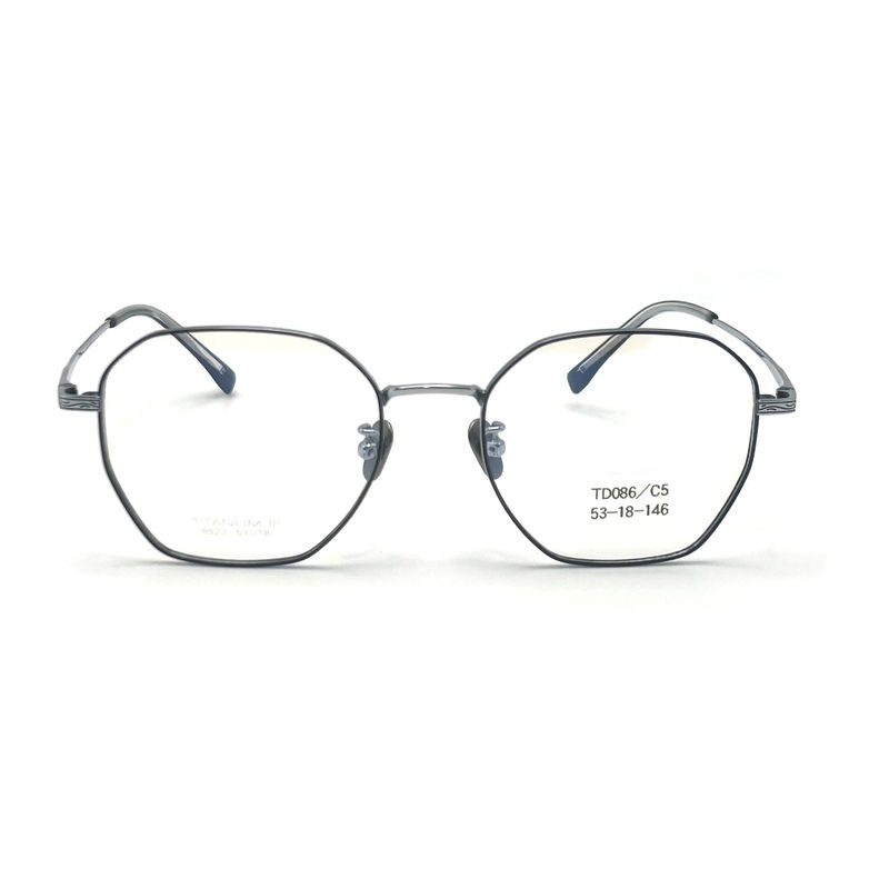 TD086 Cornici ottiche in titanio con rivestimento antiriflesso e cerniere flessibili - perfette per l'uso quotidiano