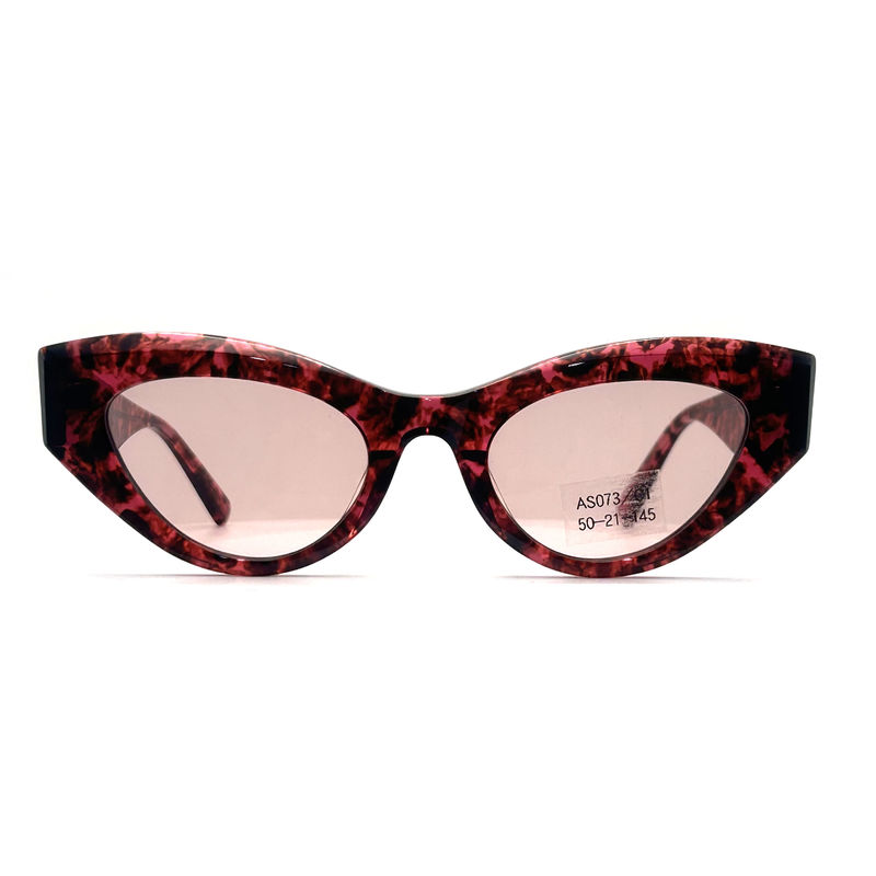 AS073 Occhiali da sole con montatura in acetato per donne con materiale di lente CR 39 e stile elegante