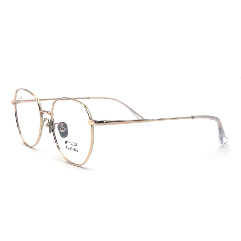 MD111 Cornici ottiche metalliche in acciaio inossidabile Cornice durevole Dimensione 53-17-145