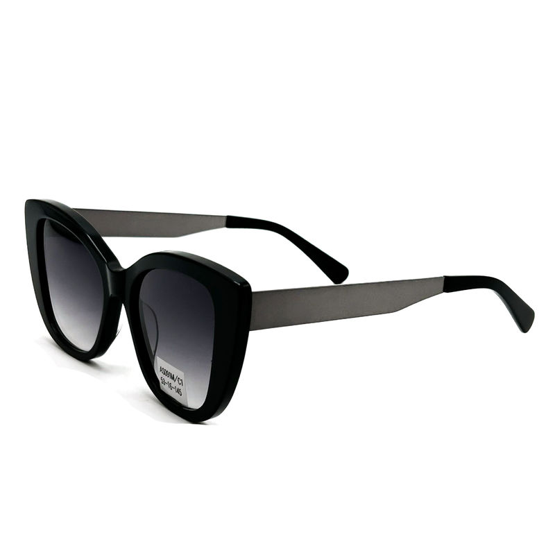 AS091M Occhiali da sole con montatura in acetato per donna classico con cristallina CR 39 100% protezione UV 145mm lunghezza della tempia