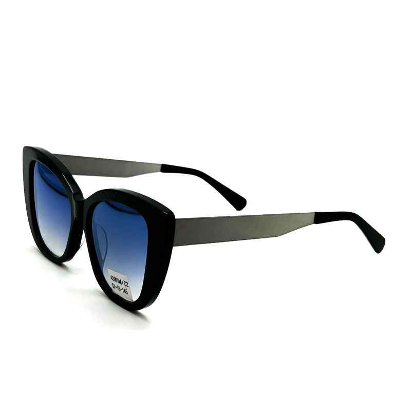 AS091M Occhiali da sole con montatura in acetato per donna classico con cristallina CR 39 100% protezione UV 145mm lunghezza della tempia