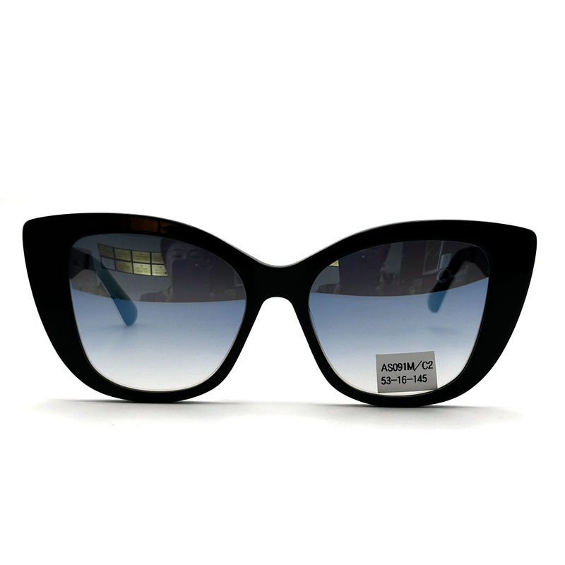 AS091M Occhiali da sole con montatura in acetato per donna classico con cristallina CR 39 100% protezione UV 145mm lunghezza della tempia