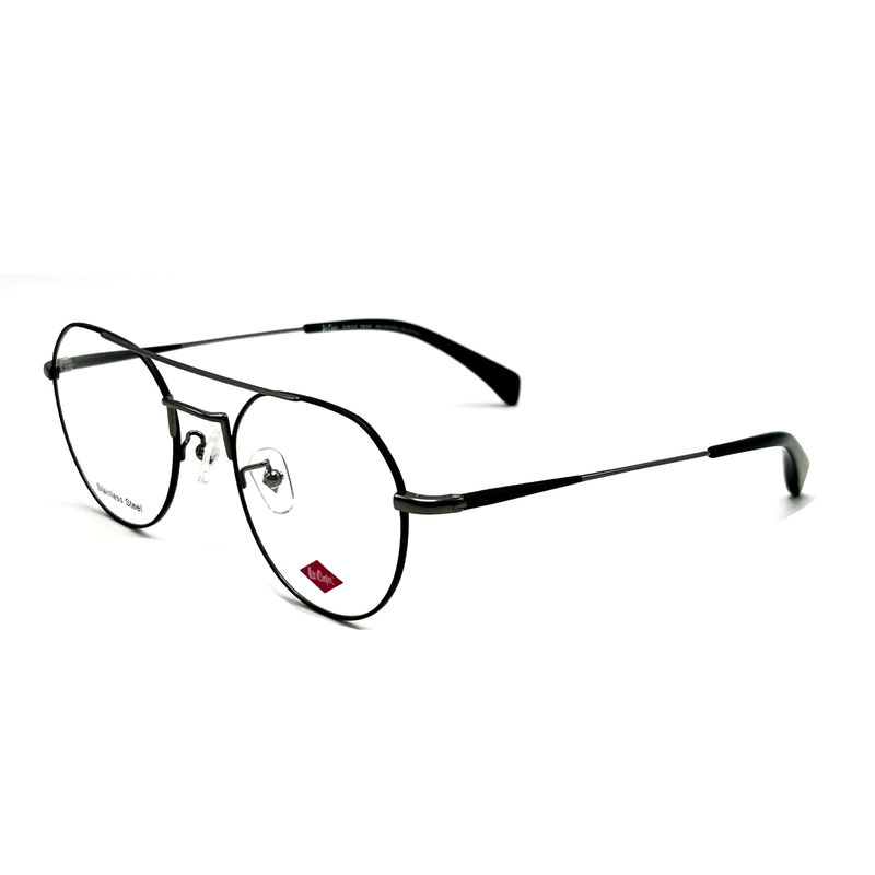 FM3221 Cornici ottiche rotonde in acciaio inossidabile unisex con dimensioni di telaio 50-20-142