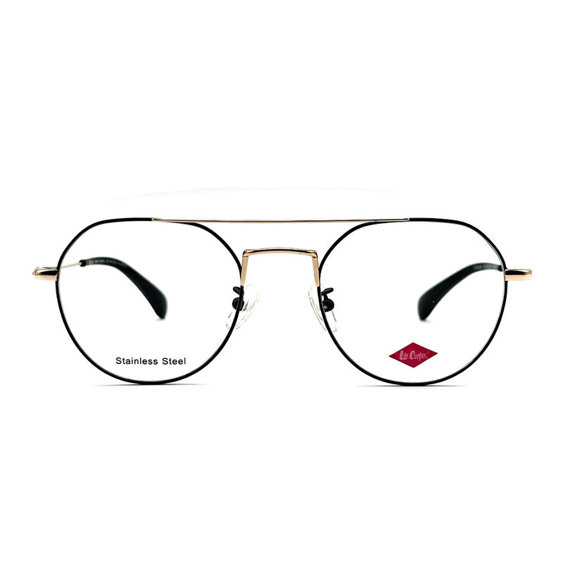 FM3221 Cornici ottiche rotonde in acciaio inossidabile unisex con dimensioni di telaio 50-20-142