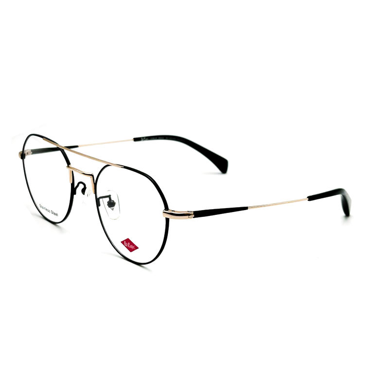 FM3221 Cornici ottiche rotonde in acciaio inossidabile unisex con dimensioni di telaio 50-20-142