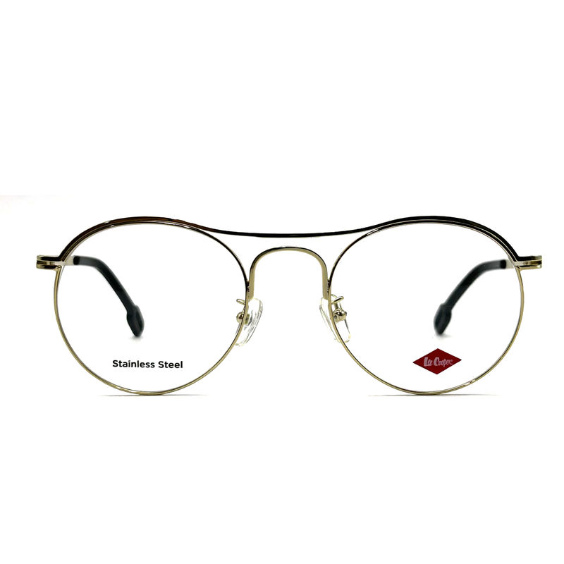 FM7124 Bar rotonda in acciaio inossidabile Femmine cornici ottiche per un look chic senza tempo