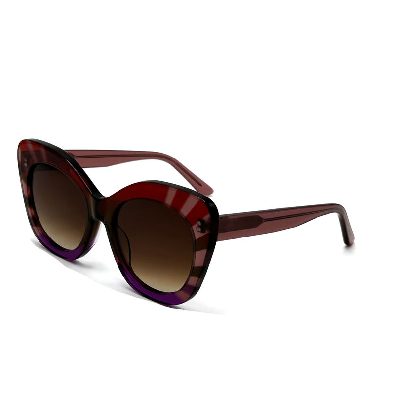 Occhiali da sole da donna a forma quadrata in acetato 100% protezione UV-modello AS104,Fabbrica di occhiali da sole OEM