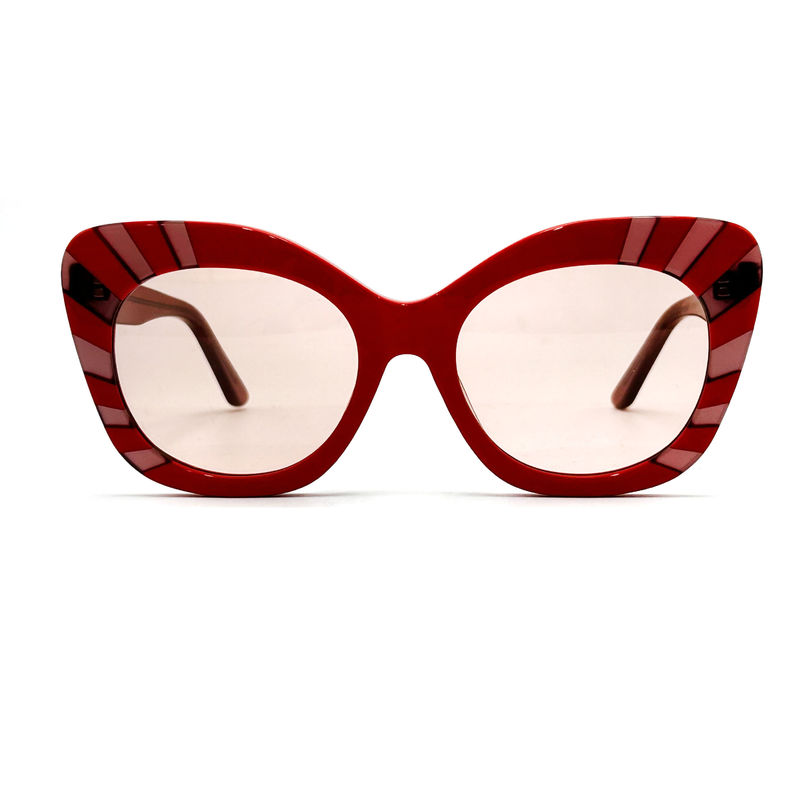 Occhiali da sole da donna a forma quadrata in acetato 100% protezione UV-modello AS104,Fabbrica di occhiali da sole OEM