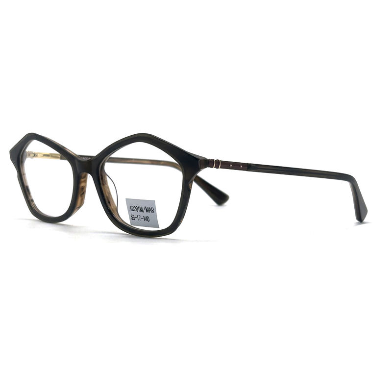 AD201M Cornice ottica in acetato elegante e resistente per acquisti B2B, fabbrica OEM/ODM