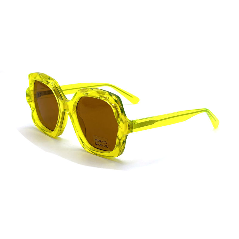 Occhiali da sole con telaio in acetato con stile moderno √ modello AS122 - CR 39 100% protezione UV, fabbrica ODM/OEM