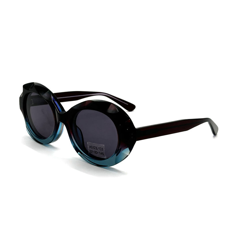 Occhiali da sole a montatura in acetato con protezione UV al 100%-AS123, ODM/OEM Customzied Eyeglasses Factory