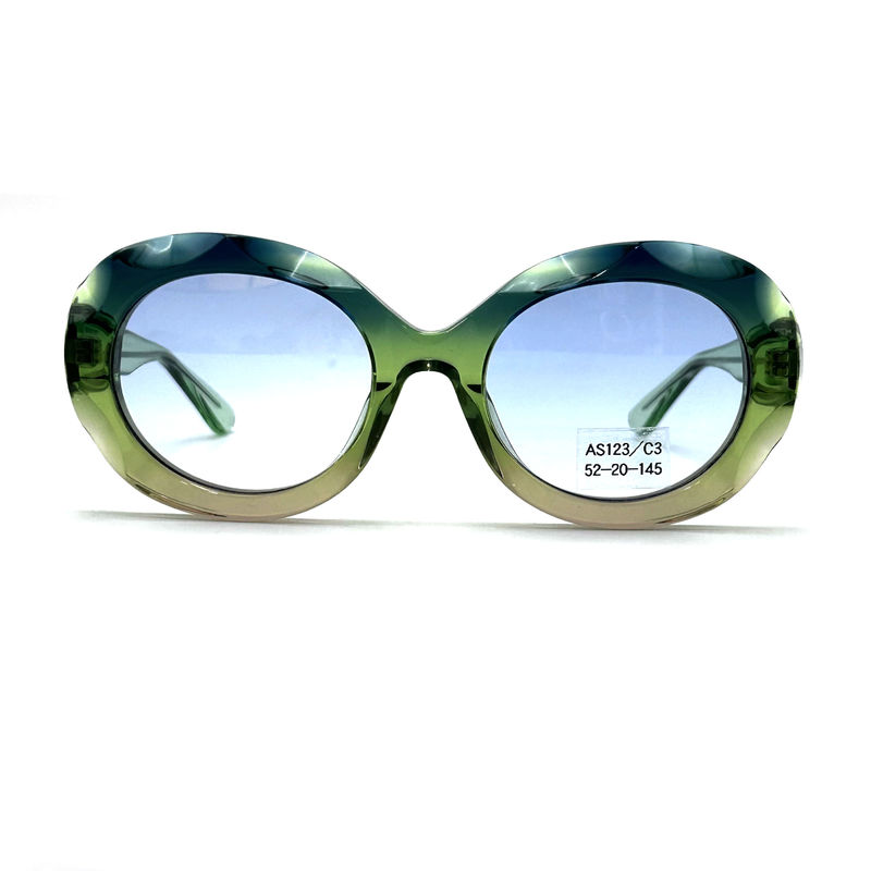 Occhiali da sole a montatura in acetato con protezione UV al 100%-AS123, ODM/OEM Customzied Eyeglasses Factory