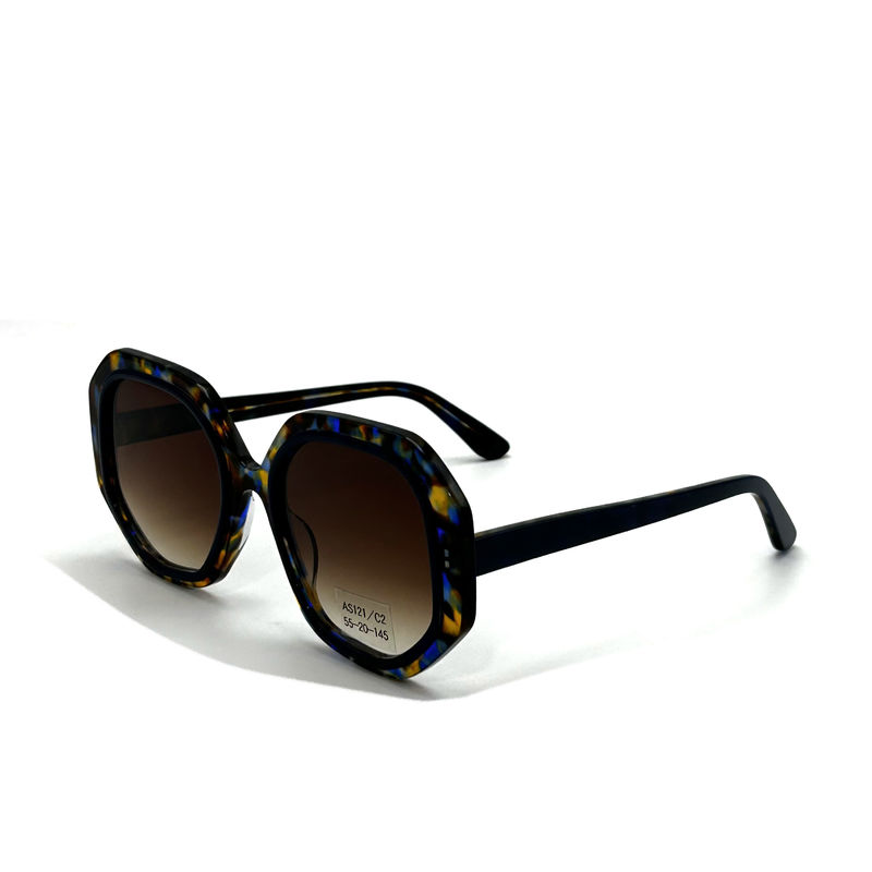 Occhiali da sole CR39 Unisex Acetate Frame con 100% Protezione UV-modello AS121,OEM / fabbrica personalizzata