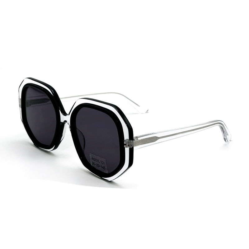 Occhiali da sole CR39 Unisex Acetate Frame con 100% Protezione UV-modello AS121,OEM / fabbrica personalizzata