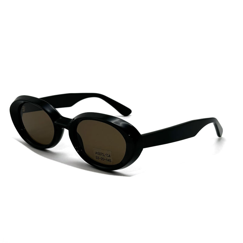 Occhiali da sole con telaio in acetato Moda forma ovale degli occhi e telaio classico stile-modello AS075,OEM/ODM