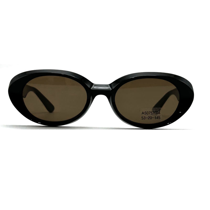 Occhiali da sole con telaio in acetato Moda forma ovale degli occhi e telaio classico stile-modello AS075,OEM/ODM