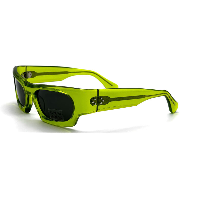 Occhiali da sole unisex classici a cornice di acetato con protezione UV e CR 39 Lens-modello AS124, Occhiali da sole personalizzati Factory C