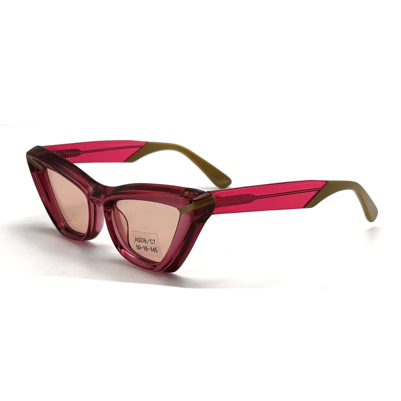 Acetato foglio farfalla forma occhio Acetato telaio Occhiali da sole-modello AS076,Personalizzato / OEM Occhiali da sole Factory