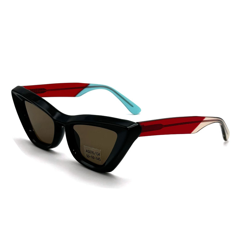 Acetato foglio farfalla forma occhio Acetato telaio Occhiali da sole-modello AS076,Personalizzato / OEM Occhiali da sole Factory