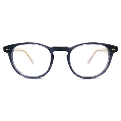 Buon prezzo AD017 Occhiali a cornice ottica durevole, occhiali rotondi unisex con tempio in linea